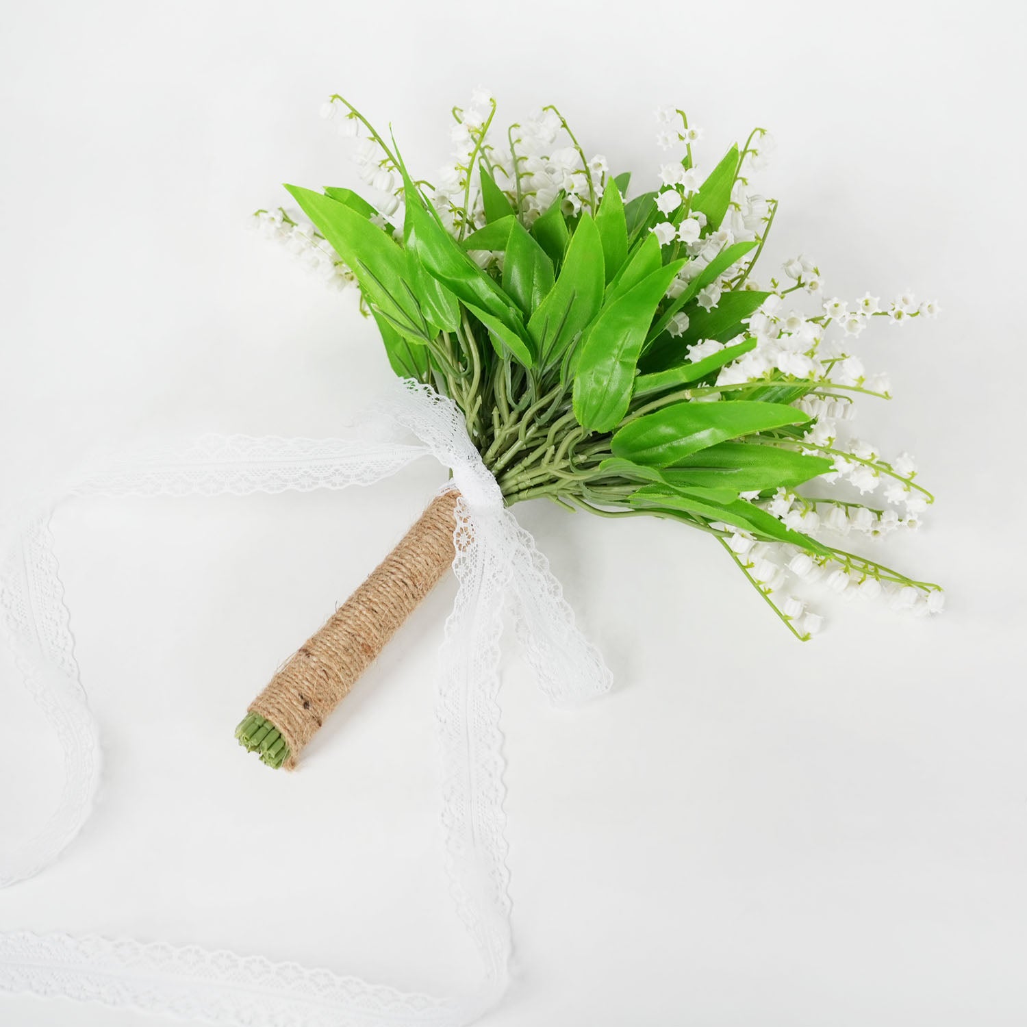 Uflower White Series With Greenery Bride Bouquet Wrist Corsage Groom Boutonniere Wedding Event Supplies